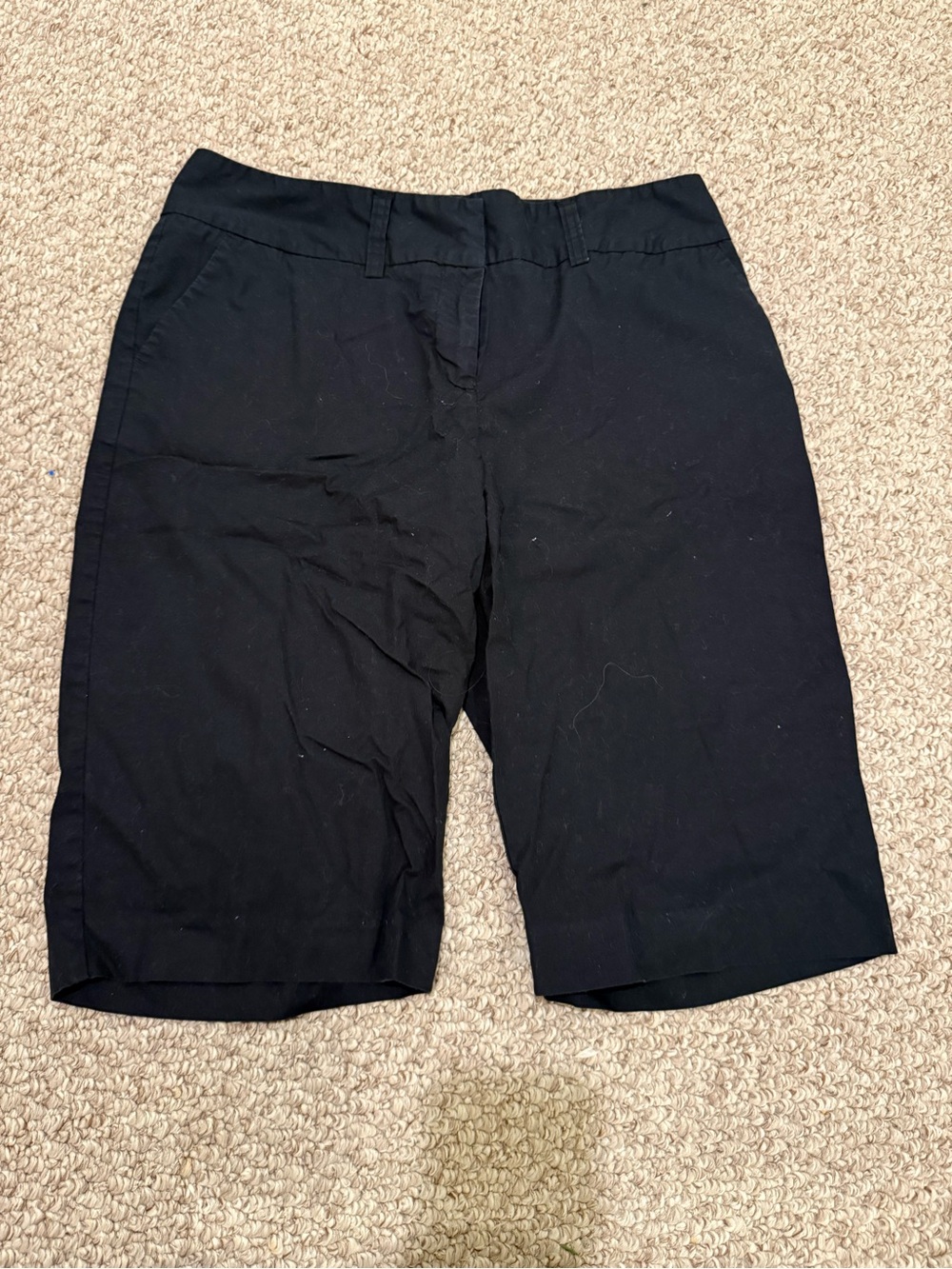 Black Women's Stretch Bermuda Shorts